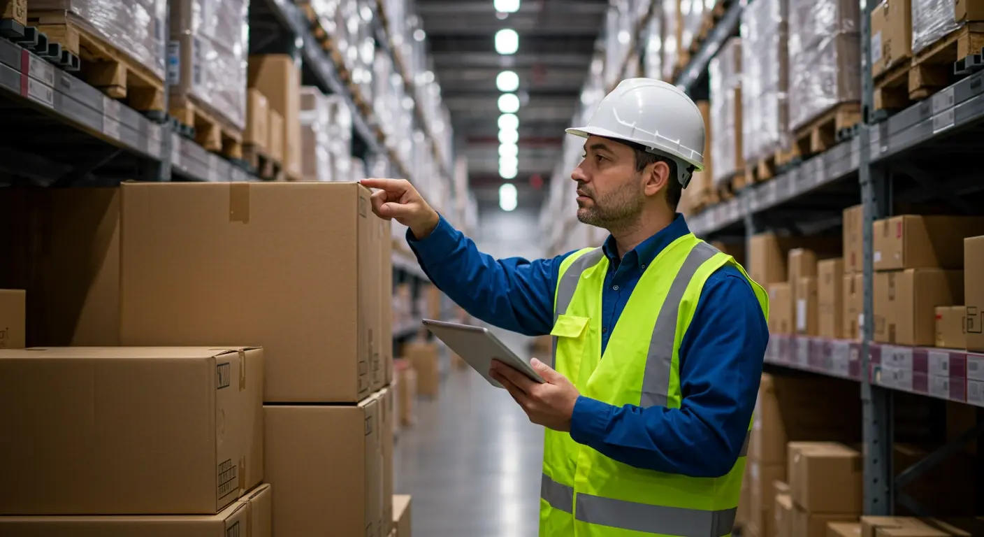 Modern bir depo ve lojistik operasyonu
