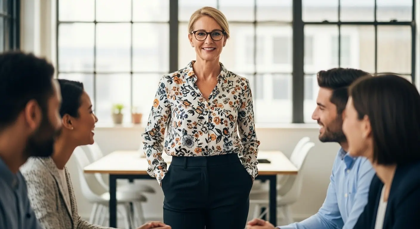 Ofis ortamında finansal verileri inceleyen profesyonel